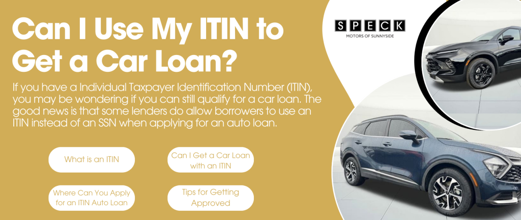 Informative image answering can I use my ITIN to get a car loan