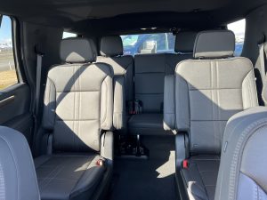Interior image of the third row in the 2026 Chevrolet Suburban