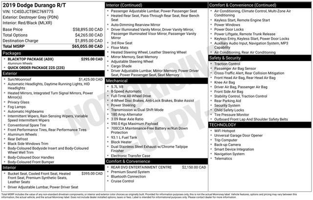 2019 Dodge Durango R/T