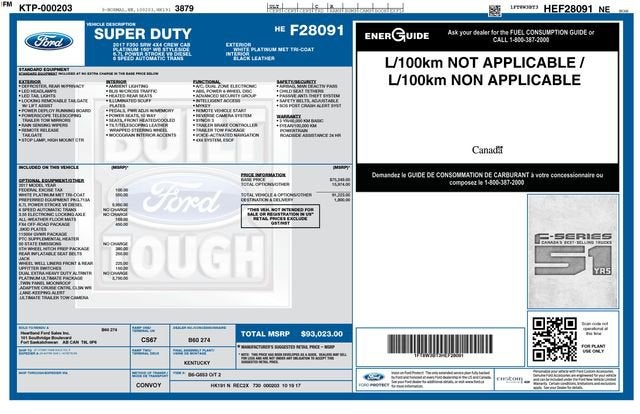 2017 Ford Super Duty F-350 SRW Platinum