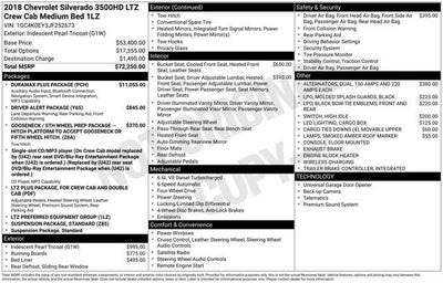 2018 Chevrolet Silverado 3500 HD LTZ