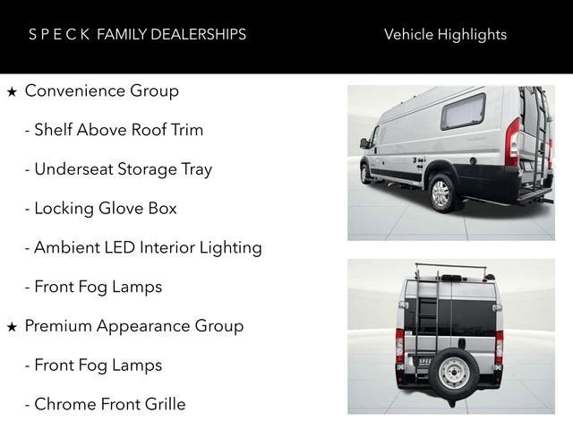 2021 RAM ProMaster Cargo Van 3500 High Roof 159" WB EXT