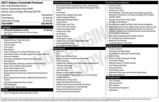 2021 Subaru Crosstrek Premium