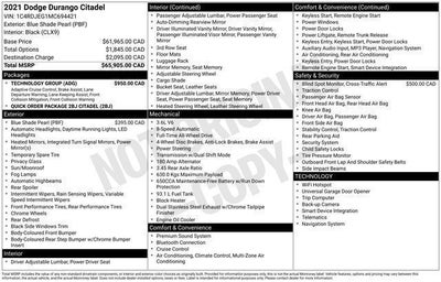 2021 Dodge Durango Citadel