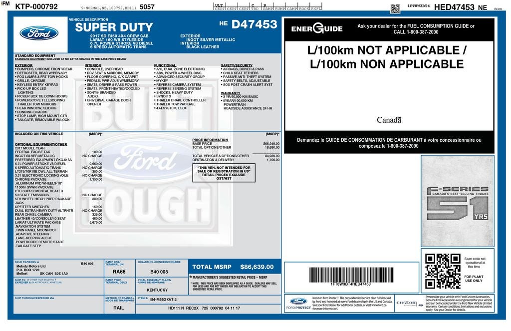 2017 Ford F-350SD Platinum