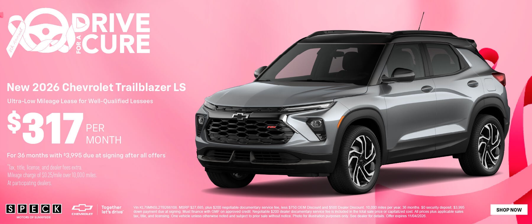 317 per month lease chevy trailblazer