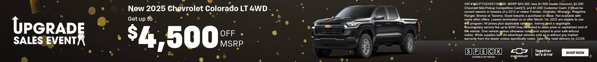 4500 off chevy colorado