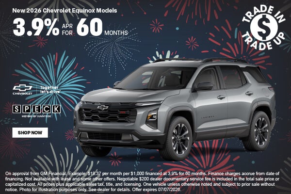 3.9 for 60 months chevy trailblazer