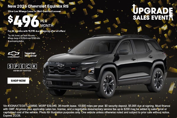 NEW 2026 CHEVROLET EQUINOX RS