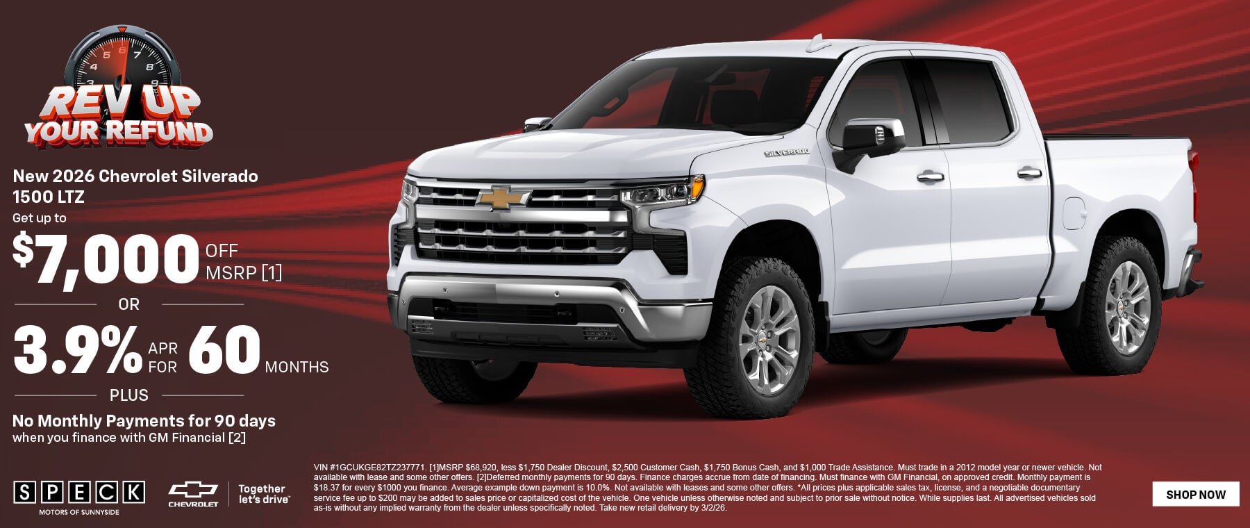 7000 off msrp on a new silverado 1500