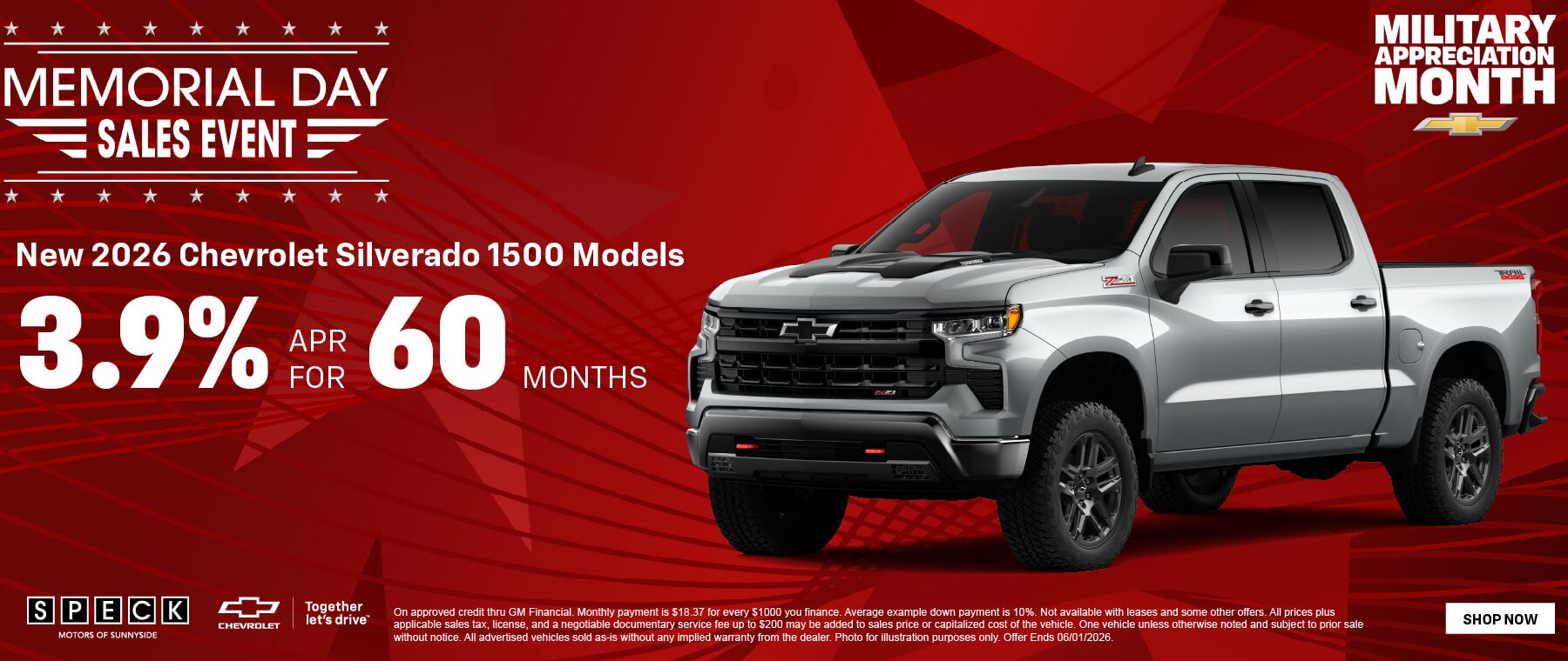 3.9 apr for 60 months silverado 1500