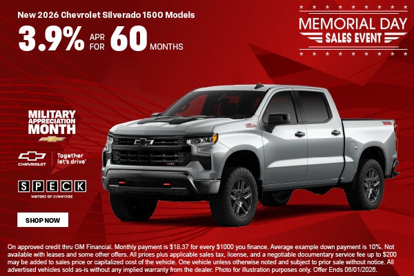 3.9 apr for 60 months silverado 1500