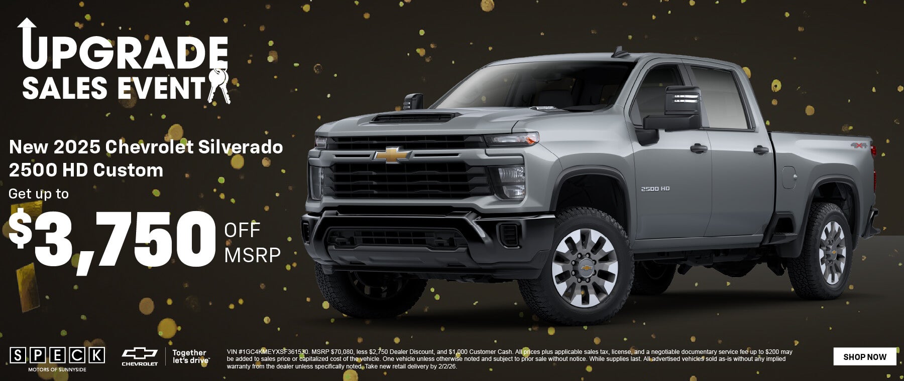 3750 discount on a 2025 chevrolet silverado 2500
