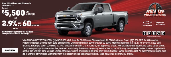 5,500 off msrp on chevy silverado 3500